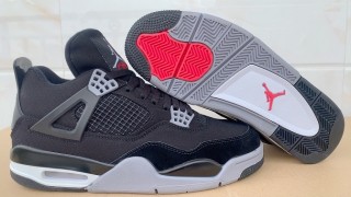 Perfect Air Jordan 4 “Black Canvas”