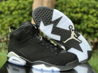 Authentic Air Jordan 6 Metallic Silver