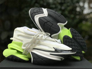 BALMAIN Sneaker Black/White/Green