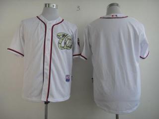 Washington Nationals Blank White USMC Cool Base Stitched MLB Jersey