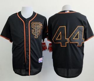 San Francisco Giants #44 Willie McCovey Black Alternate Cool Base Stitched MLB Jersey