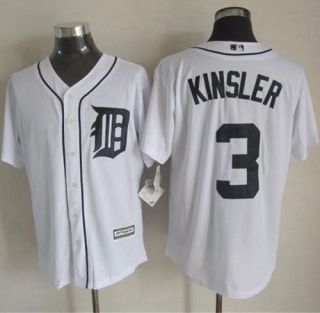 Detroit Tigers #3 Ian Kinsler New White Cool Base Stitched MLB Jersey