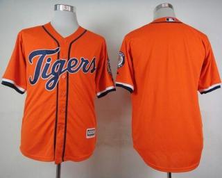 Detroit Tigers Blank Orange Cool Base Stitched MLB Jersey