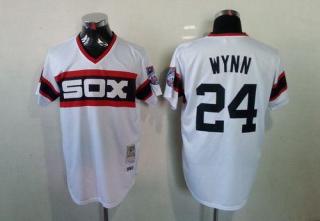 Mitchell And Ness 1983 Chicago White Sox -24 Early Wynn White Throwback Stitched MLB Jersey