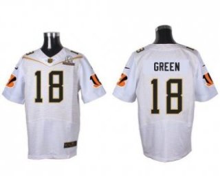 Nike Cincinnati Bengals -18 A J Green White 2016 Pro Bowl Stitched NFL Elite Jersey