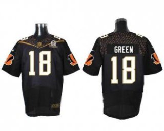 Nike Cincinnati Bengals -18 A J Green Black 2016 Pro Bowl Stitched NFL Elite Jersey