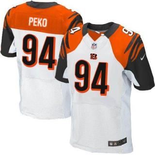 Nike Bengals -94 Domata Peko White Men's Stitched NFL Elite Jersey