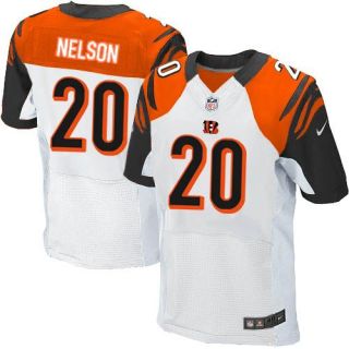 Nike Bengals -20 Reggie Nelson White Men's Stitched NFL Elite Jersey