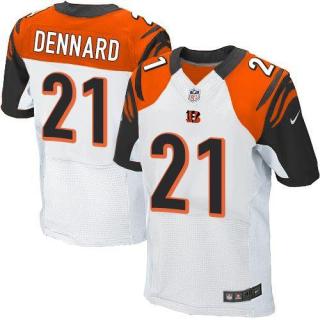 Nike Bengals -21 Darqueze Dennard White Men's Stitched NFL Elite Jersey