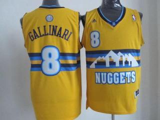 Denver Nuggets -8 Danilo Gallinari Light Blue Throwback Stitched NBA Jersey
