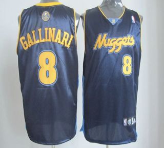 Denver Nuggets -8 Danilo Gallinari Dark Blue Revolution 30 Stitched NBA Jersey