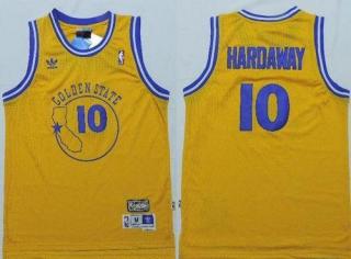 Golden State Warriors -10 Tim Hardaway Gold New Throwback Stitched NBA Jersey