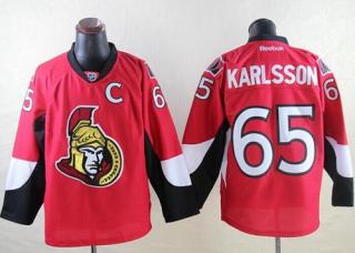Ottawa Senators -65 Erik Karlsson Red Home Stitched NHL Jersey