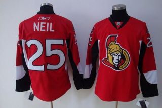 Ottawa Senators -25 Chris Neil Stitched Red NHL Jersey