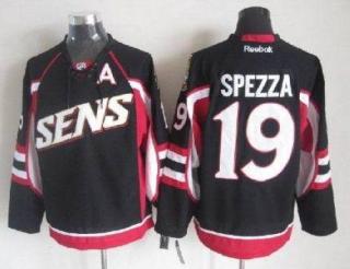 Ottawa Senators -19 Jason Spezza Black Throwback Stitched NHL Jersey