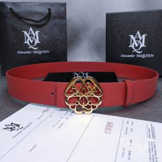 2023.7.31 Original Quality  McQueen belt 38mmX80-125cm 004