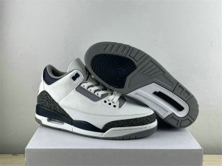 Authentic Air Jordan 3 GS White/Midnight Navy