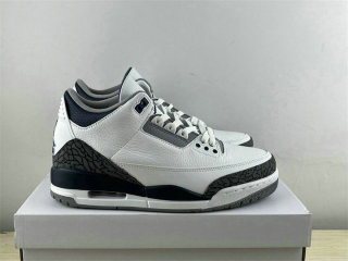Authentic Air Jordan 3 White/Midnight Navy