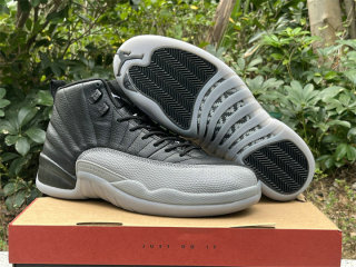 2023.12.15  Authentic Air Jordan 12 Black Wolf Grey