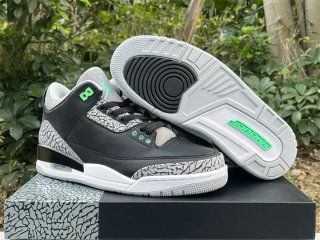 Authentic Air Jordan 3 Green Glow