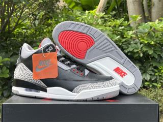 Authentic Air Jordan 3 “Black Cement” 2024
