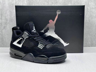 Perfect Air Jordan 4 GS Black/Silver
