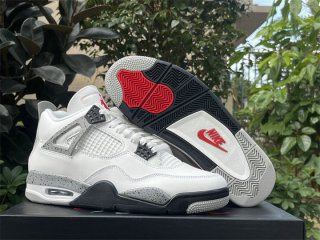 Authentic Air Jordan 4 White Cement 2025