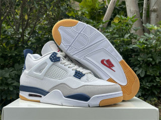 Authentic Air Jordan 4 Navy(Nike SB)