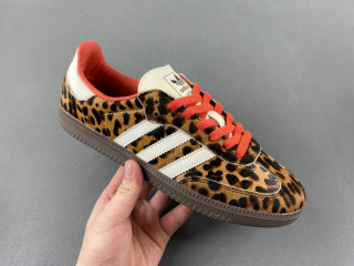 Authentic AD Samba “Leopard Pack” Preloved Red