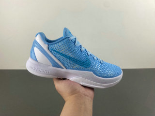 Authentic Nike Kobe 6 Light Armory Blue/White