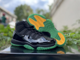 Perfect Air Jordan 11 Black/Green/Yellow