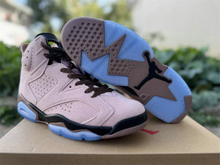 Authentic A Ma Maniére x Air Jordan 6 Light Pink/Brown