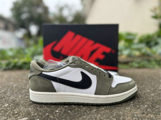 Authentic Air Jordan 1 Low OG GS Green/White
