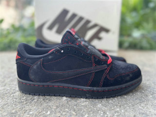 Authentic Travis Scott x Air Jordan 1 Low Red/Black