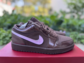 Authentic Air Jordan 1 Low OG GS Chocolate/Pink Foam